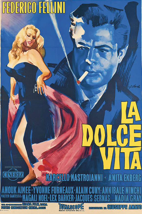 Poster of the film "La dolce vita"