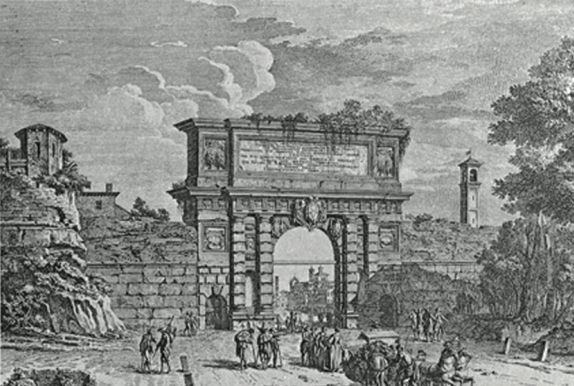 Roman Gate - Milan in 1700