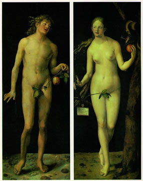Picture - Painting of Adam and Eve