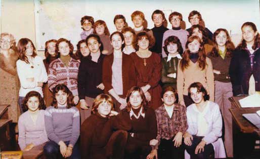 Foto - Una classe del liceo Galvani del 1970