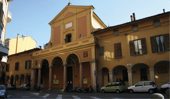 La facciata della Chiesa di Santa Maria Maddalena - via Zamboni, Bologna La facciata della Chiesa di Santa Maria Maddalena - via Zamboni, Bologna