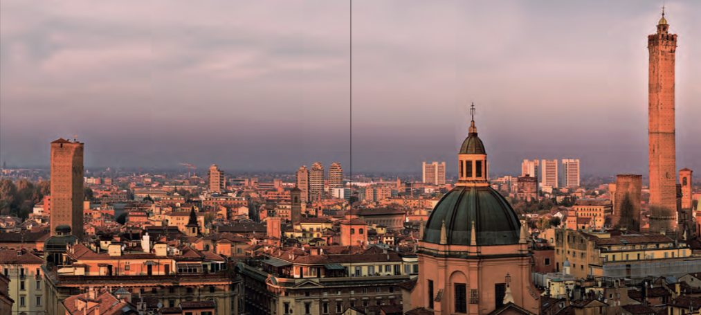Panorama sulla città di Bologna