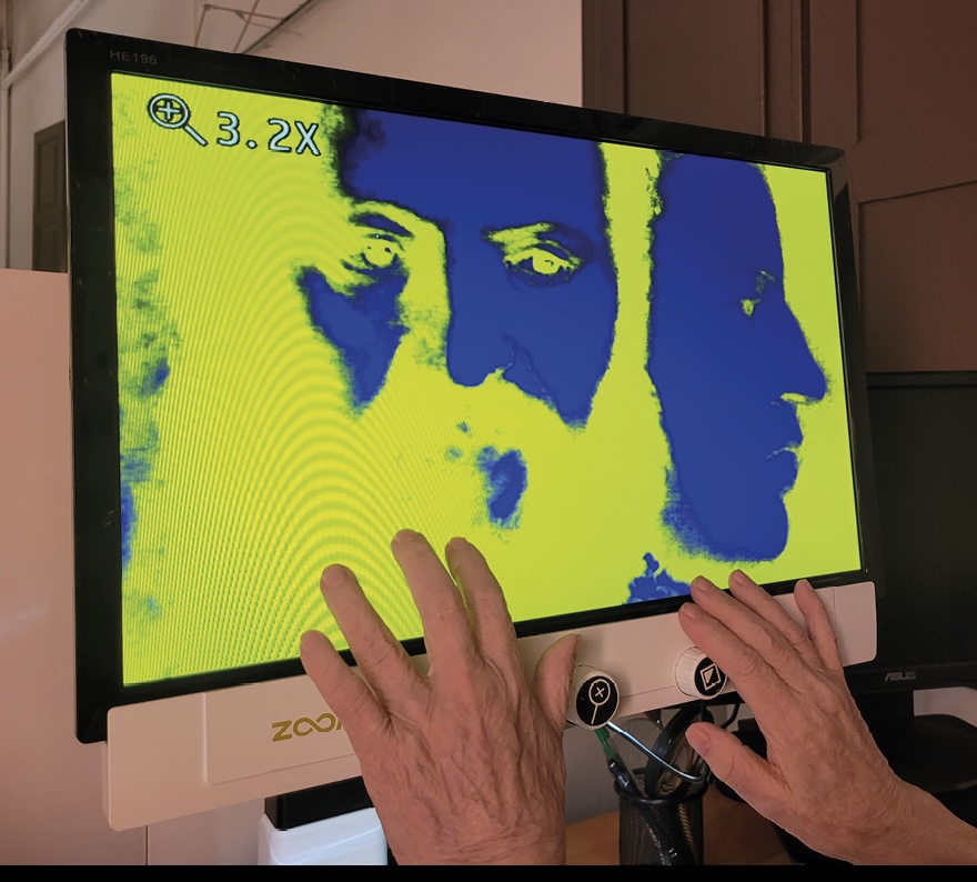 Esercizi di coordinazione oculo manuale al videoingranditore