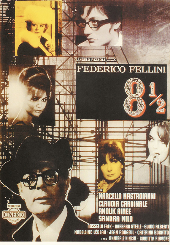 Poster of the film "8 1/2"