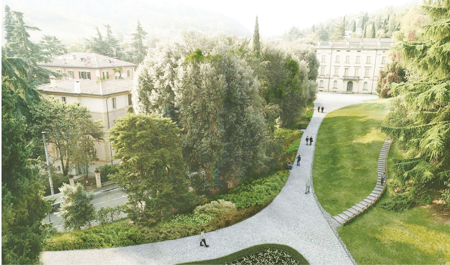 Rendering Villa Spada - Credit Comune di Bologna