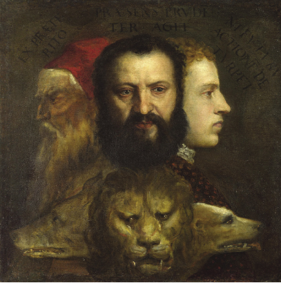 An Allegory of Prudence (about 1565-70), oil painting by Tiziano Vecellio, The National Gallery of London