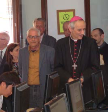 Archbishop Zuppi visiting the Istituto Cavazza, Bologna