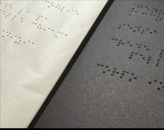 Una pagina del Calendario tattile Una pagina del Calendario tattile