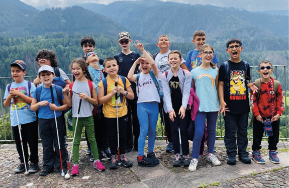 Group photo with participating children