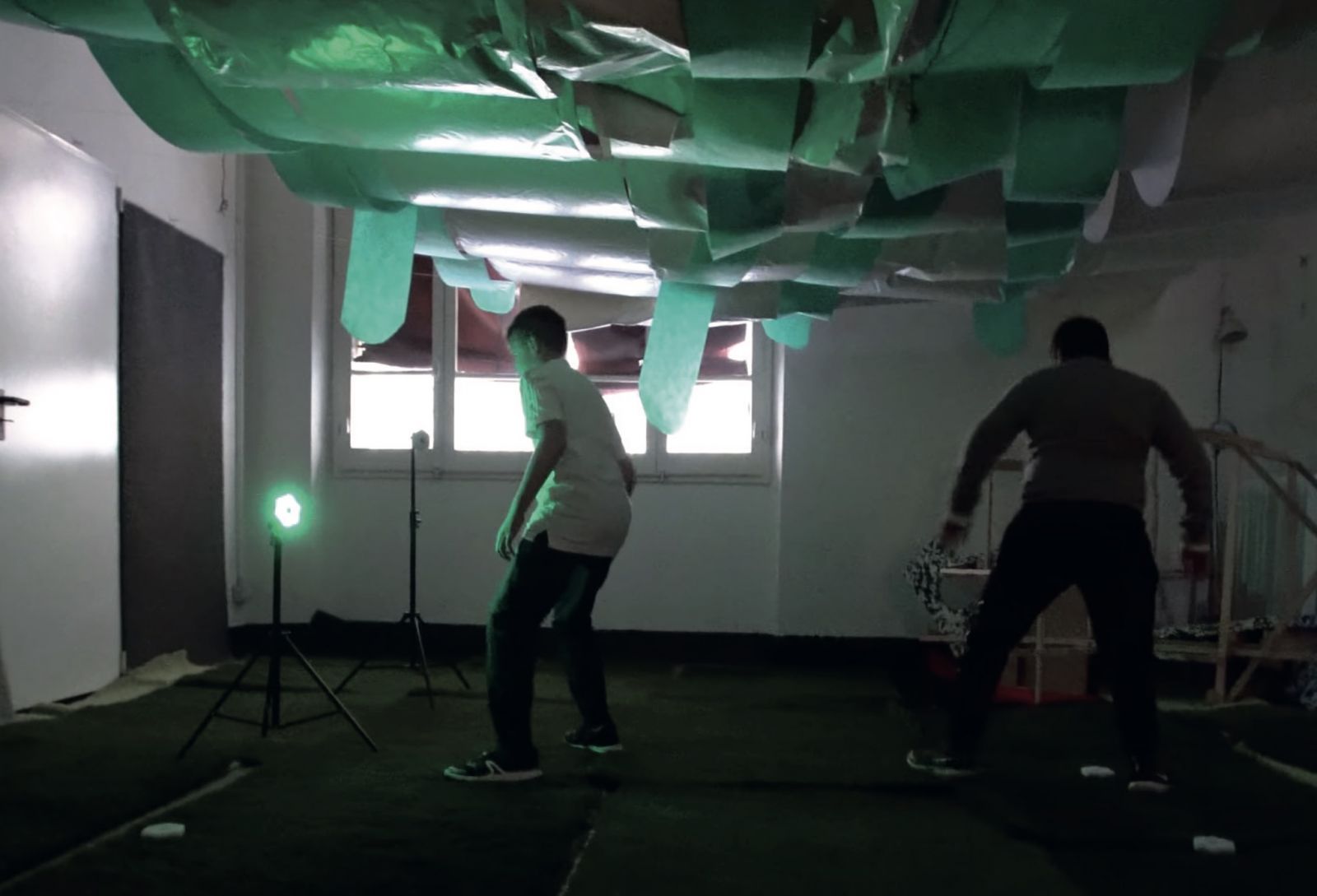 Games using light and movement at the Dream Gym, Istituto Cavazza, Bologna