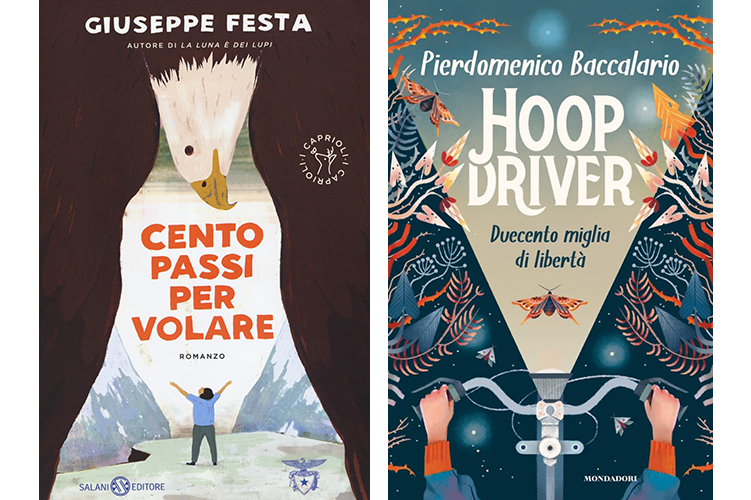 copertine di Cento passi per volare e Hoopdriver