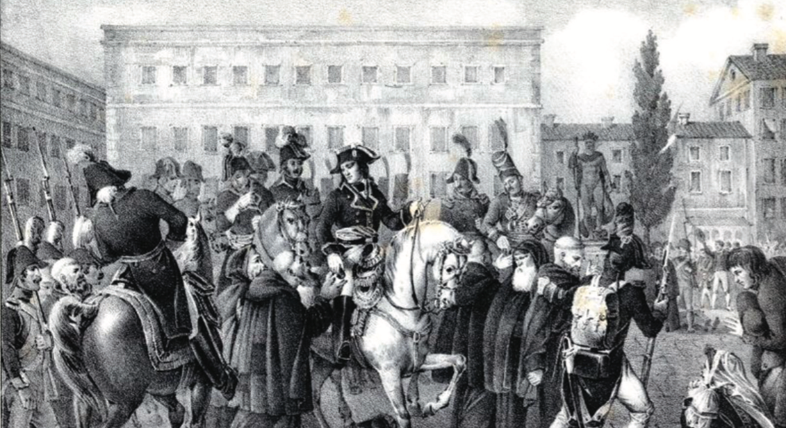 Napoleon arriving in Bologna and suppressing religious orders, Civic Museum of the Risorgimento in Bologna