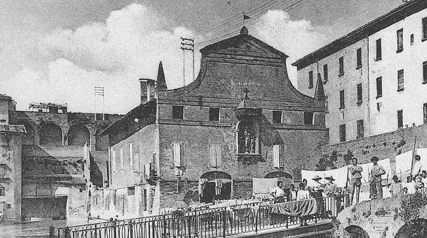 Canale Cavaticcio, il ponte e la Dogana del Porto - Bologna