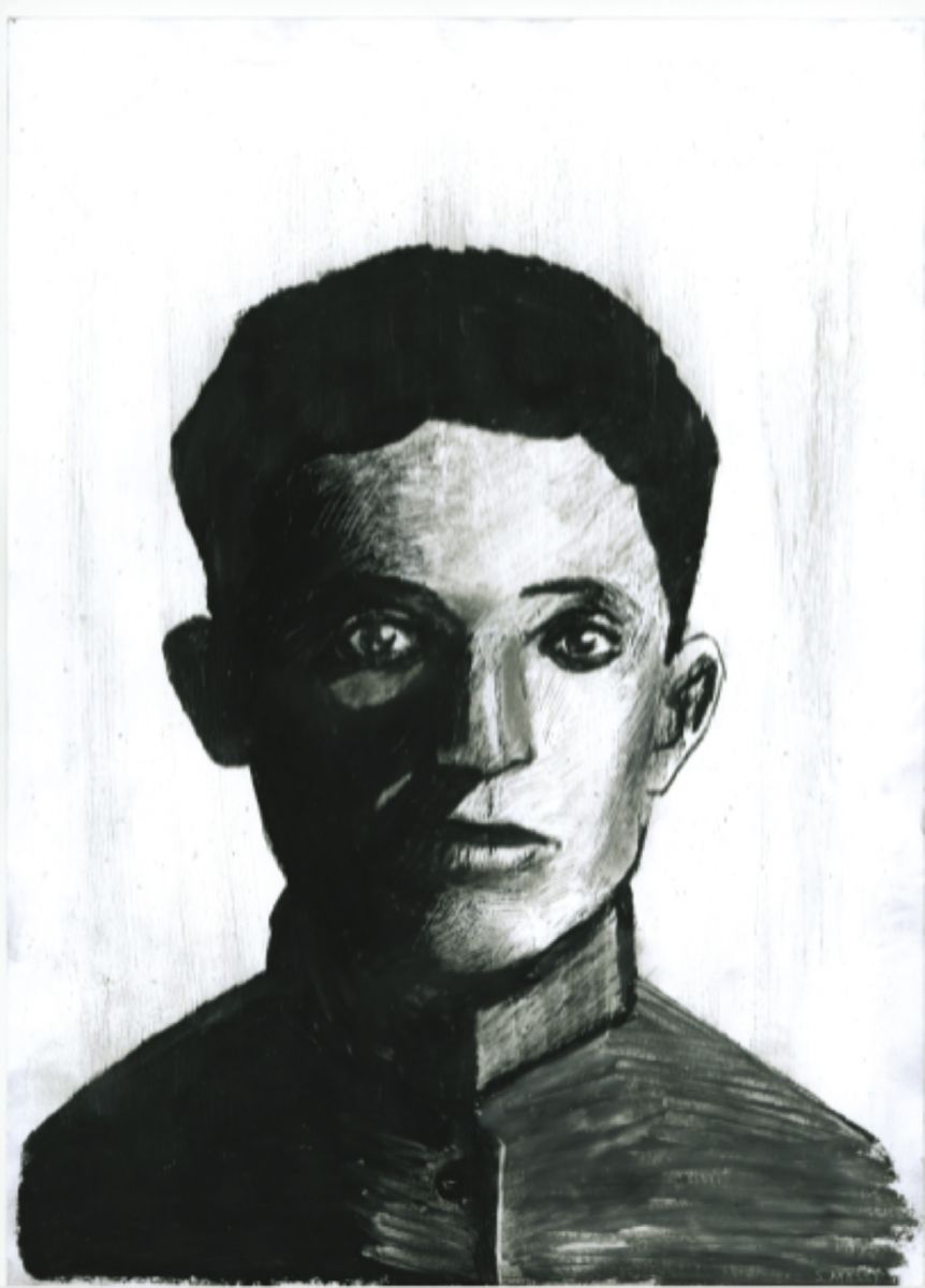 Portrait of soldier Cermaria Elmo, by Simone Massi