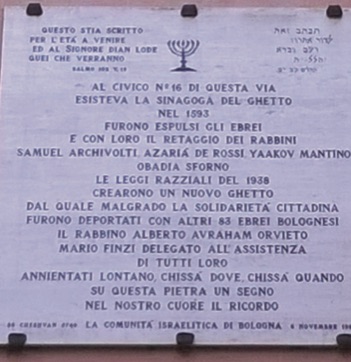 Memorial plaque - Via de' Gombruti, Bologna