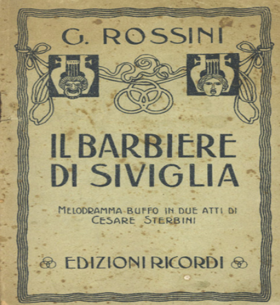 Music score of The Barber of Seville 