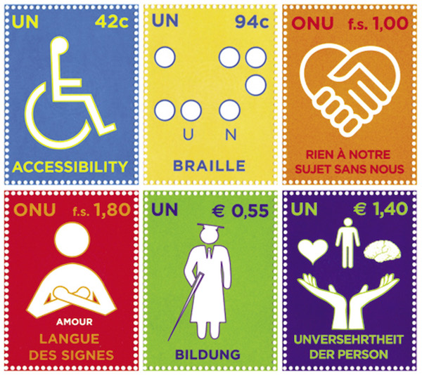 Stamps commemorating the Convention on the rights of persons with disabilities - 2008