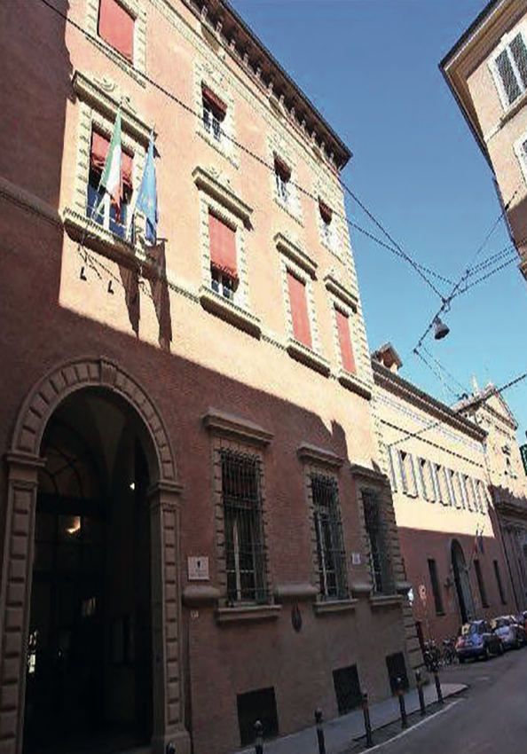 Lambertini Palace, Minghetti secondary school, Via Nazario Sauro, Bologna