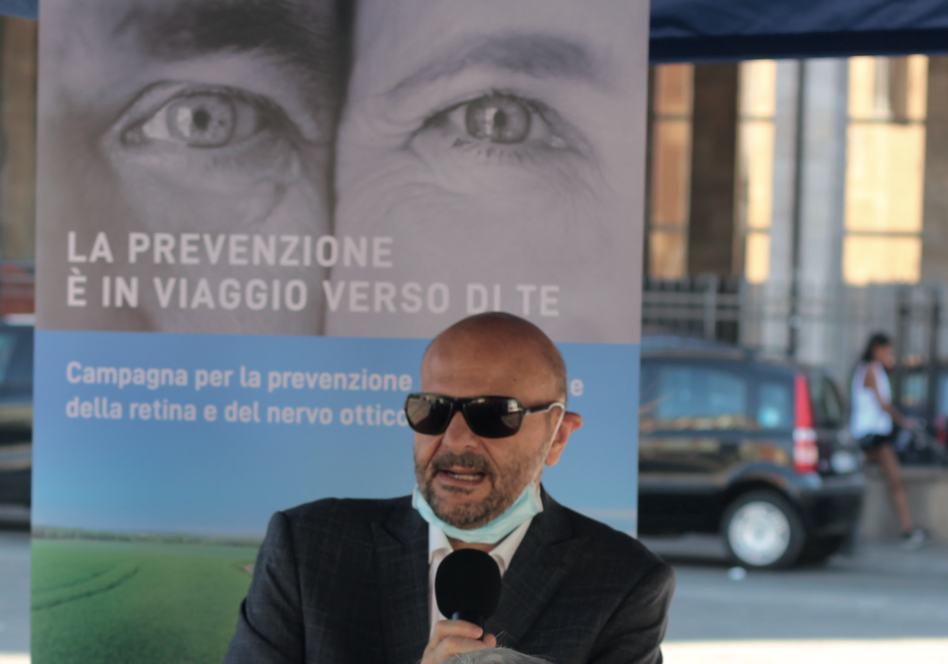 Mario Barbuto, Presidente IAPB Italia Onlus - Camper "Vista in Salute" a Bologna