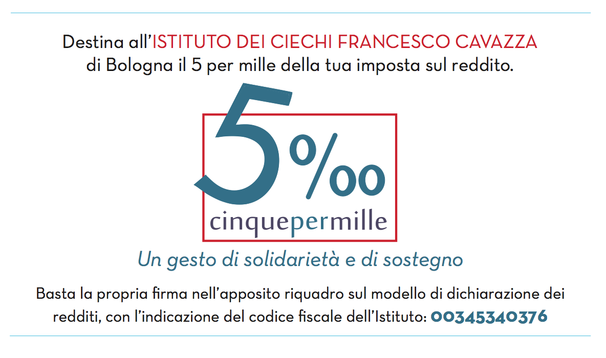 Make a pre-tax donation of a 0.5% of your income to the Istituto dei Chiechi Francesco Cavazza