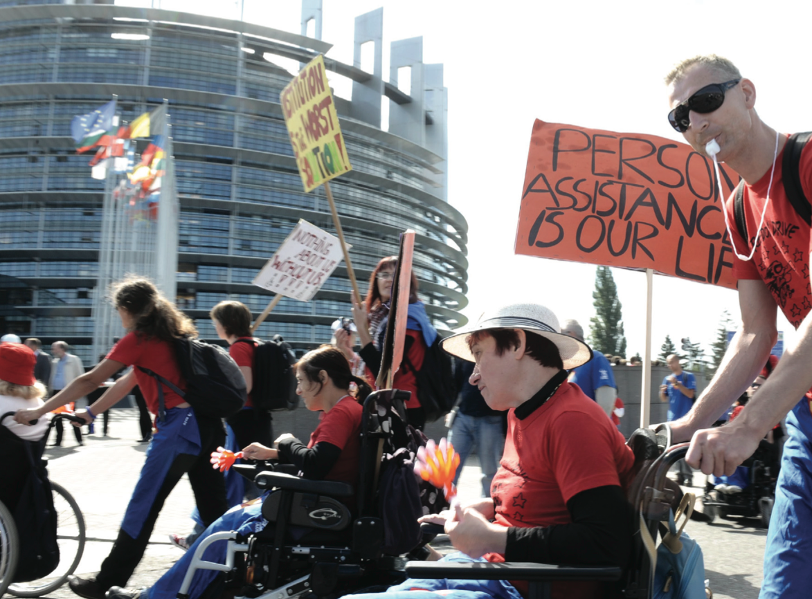 Manifestation at the European Parliament