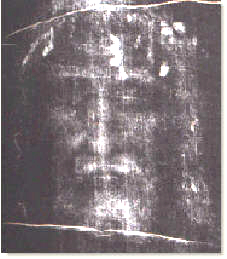 volto della Sindone in negativo