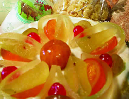 Sweets made with fruits 