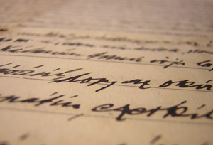 Immagine di un vecchio manoscritto