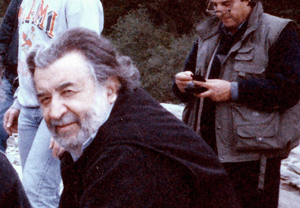 Picture of Pupi Avati on the set