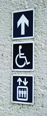 Picture - Sign showing the symbol of a wheelchair
