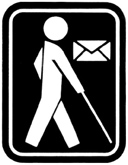 Logo - Indicazione della posta per i non-vedenti