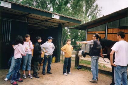 Foto - Ragazzi al maneggio del GESE