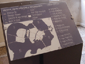 Picture of a tactile map of the city of Mantua