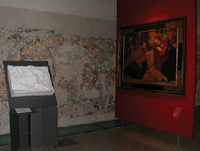 Picture of a relief exhibited in the San Sebastian Palace in Mantua