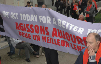 Foto - Corteo della campagna “1 million 4 disability” a Brussels il 4 ottobre 2007