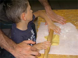 Picture - Child with a rolling pin
