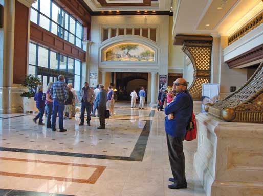 Picture - Mario Barbuto at the entrance of the conference venue in San Diego (CA)