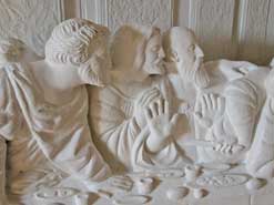 Foto - Cenacolo di Leonardo (particolare in bassorilievo)