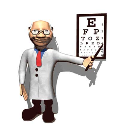 Image - Optometrist showing a letter chart