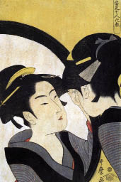 Traduzione tridimensionale dell’opera Okita dell’artista giapponese Kitagawa Utamaro